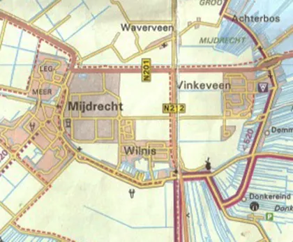 Detailkaart Ronde Venen Detailkaart Ronde Venen